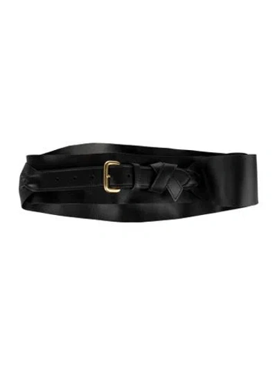 Pre-owned Altuzarra Leather Waist Belt W/ Tags In Black