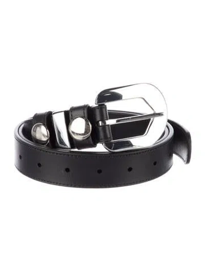 Pre-owned Altuzarra Leather Waist Belt W/ Tags In Black