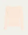 Altuzarra Lee Boat-neck Long-sleeve Cashmere Sweater In Pink