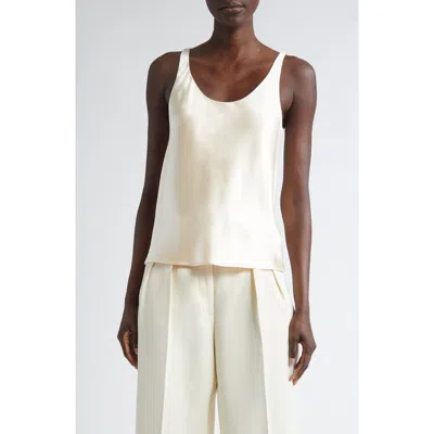Altuzarra Leitzel Silk Satin Tank In Tapioca