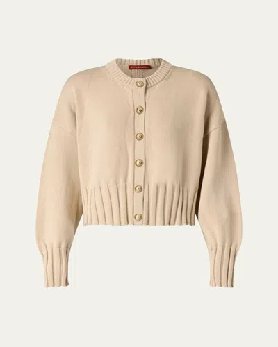 Altuzarra Liam Wide-rib Crewneck Cardigan