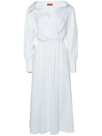 Altuzarra Lyddy Cotton-blend Dress In White