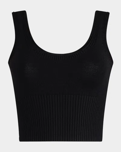 Altuzarra Lil Knit Crop Top In Black