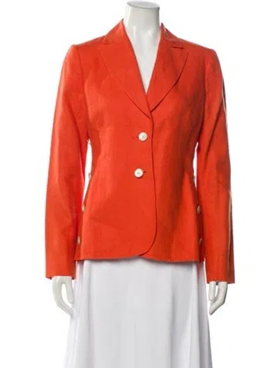 Pre-owned Altuzarra Linen Blazer In Orange
