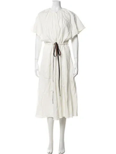 Pre-owned Altuzarra Linen Long Dress In Neutrals