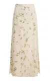 Altuzarra Linnie Cotton-blend Skirt In Neutral