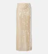 Altuzarra Linnie Sequined Maxi Skirt In Neutral