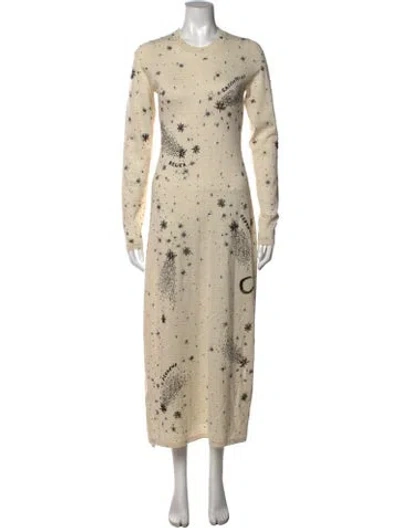 Pre-owned Altuzarra Llama Long Dress In Neutrals