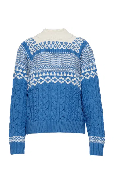 Altuzarra Lockwood Merino Wool Sweater In Blue