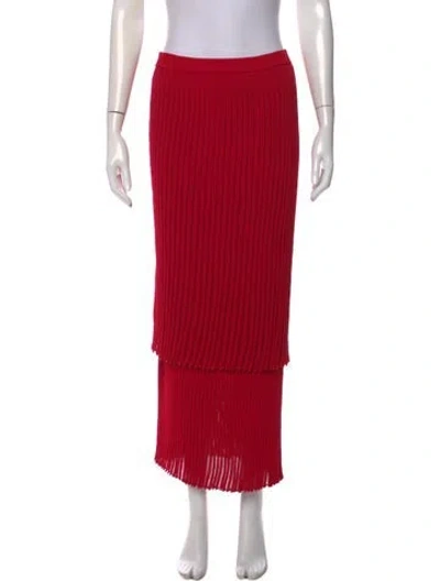 Pre-owned Altuzarra Long Skirt W/ Tags In Red
