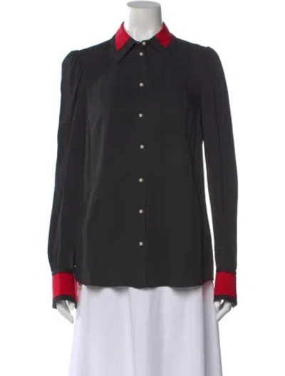 Pre-owned Altuzarra Long Sleeve Blouse In Black