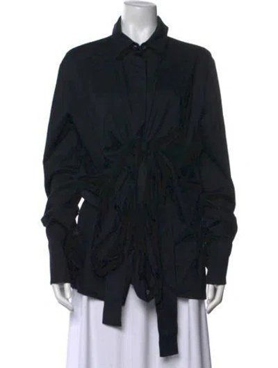 Pre-owned Altuzarra Long Sleeve Blouse In Black