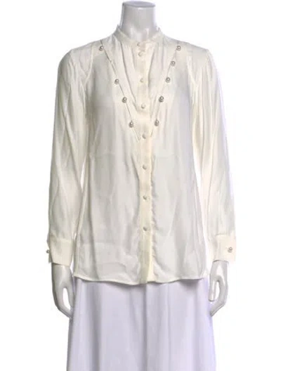 Pre-owned Altuzarra Long Sleeve Blouse In Neutrals