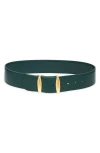 Altuzarra Loop Hardware Leather Belt In Serpentine