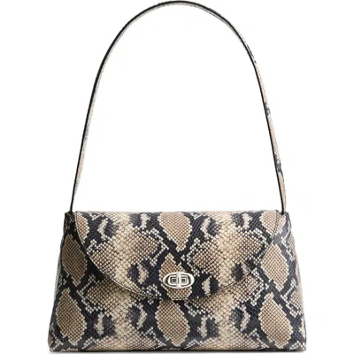 Altuzarra Loquette Python Embossed Leather Shoulder Bag In Neutral