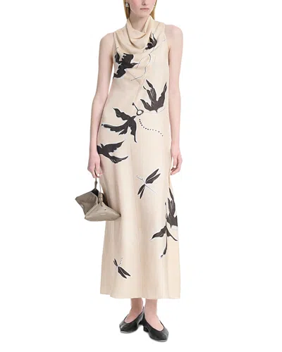 Altuzarra Lucie Silk Maxi Dress In Neutral