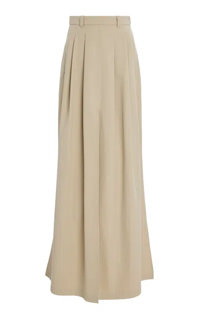Altuzarra Mack Cotton Maxi Skirt In Khaki