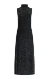 Altuzarra Marian High Neck Knit Maxi Dress In Black