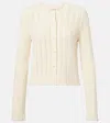 Altuzarra Mariette Scalloped Pointelle Cotton Cardigan