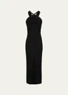 Altuzarra Marlene Gathered Jersey Maxi Dress In Black