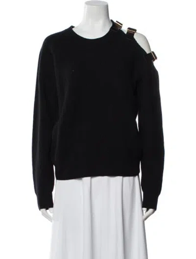 Pre-owned Altuzarra Merino Wool Crew Neck Sweater In Black