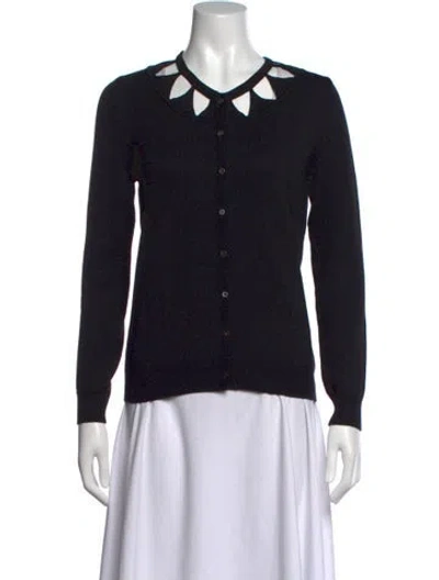 Pre-owned Altuzarra Merino Wool Crew Neck Sweater In Black