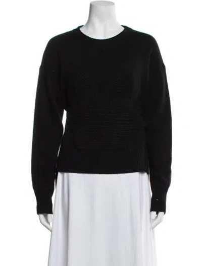 Pre-owned Altuzarra Merino Wool Crew Neck Sweater In Black