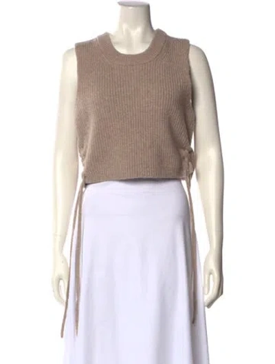 Pre-owned Altuzarra Merino Wool Crew Neck Sweater In Neutral