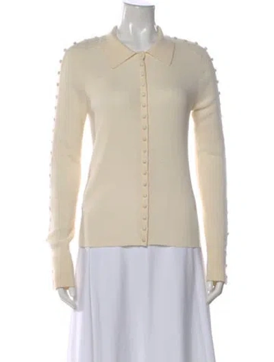 Pre-owned Altuzarra Merino Wool Crew Neck Sweater In Neutral