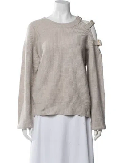 Pre-owned Altuzarra Merino Wool Crew Neck Sweater In Neutral