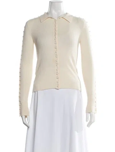 Pre-owned Altuzarra Merino Wool Crew Neck Sweater In Neutrals