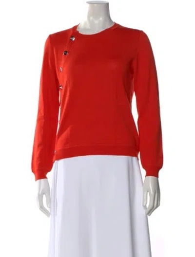 Pre-owned Altuzarra Merino Wool Crew Neck Sweater In Orange