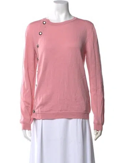 Pre-owned Altuzarra Merino Wool Crew Neck Sweater In Pink