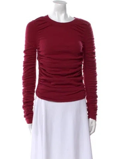 Pre-owned Altuzarra Merino Wool Crew Neck Sweater In Red