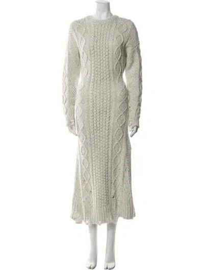 Pre-owned Altuzarra Merino Wool Long Dress In Blue