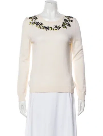 Pre-owned Altuzarra Merino Wool Scoop Neck Sweater In Neutral