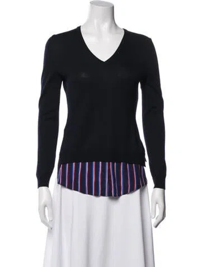 Pre-owned Altuzarra Merino Wool Striped Top In Blue
