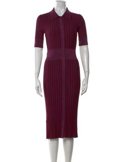 Pre-owned Altuzarra Midi Length Dress In Burgundy