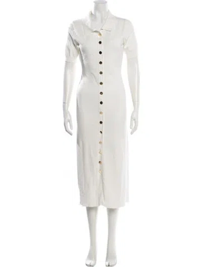 Pre-owned Altuzarra Midi Length Dress In White
