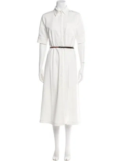 Pre-owned Altuzarra Midi Length Dress In White