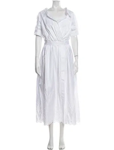Pre-owned Altuzarra Midi Length Dress In White