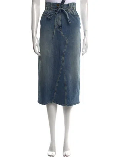 Pre-owned Altuzarra Midi Length Skirt In Blue
