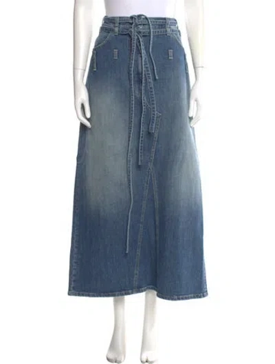 Pre-owned Altuzarra Midi Length Skirt In Blue