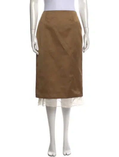 Pre-owned Altuzarra Midi Length Skirt In Brown