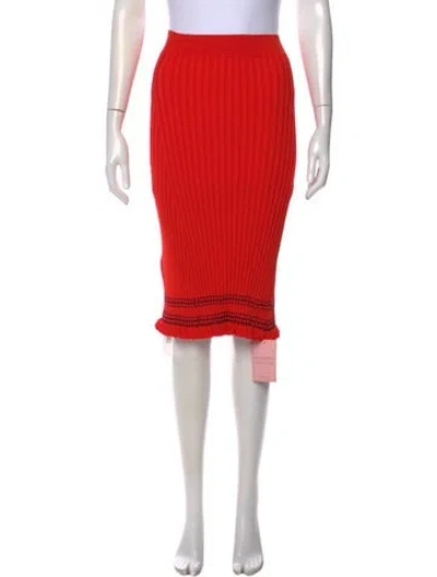 Pre-owned Altuzarra Midi Length Skirt W/ Tags In Orange