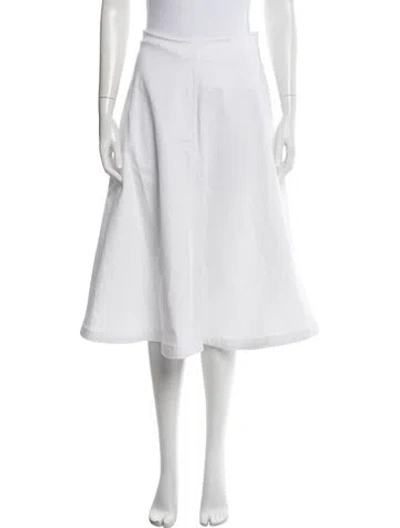 Pre-owned Altuzarra Midi Length Skirt In White