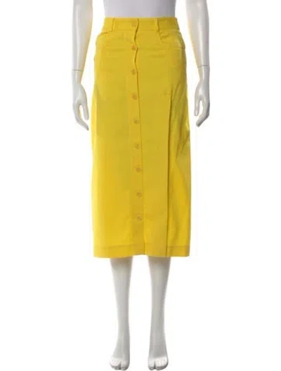 Pre-owned Altuzarra Midi Length Skirt In Yellow