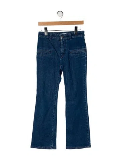 Pre-owned Altuzarra Mid-rise Wide Leg Jeans In Blue