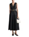 Altuzarra Mika Mixed Media Sleeveless Midi Dress