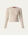 Altuzarra Milla Cable Cashmere Sweater In Antique Pearl